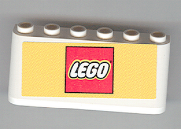 Lego Windschutzscheibe 2 x 6 x 2 (4176pb10) LEGO-Logo