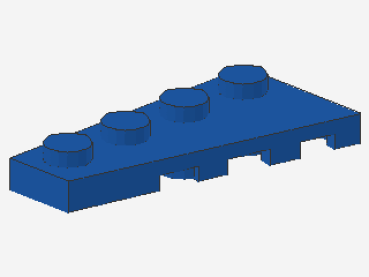 Lego Wedge Plate 4 x 2 (41770) blue