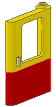 Lego Door 1 x 4 x 5 (4182p02) right