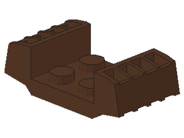 Lego Plate, modified 2 x 2 (41862) brown