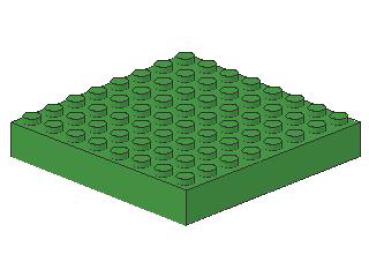 Lego Brick 8 x 8 x 1 (4201) bright green