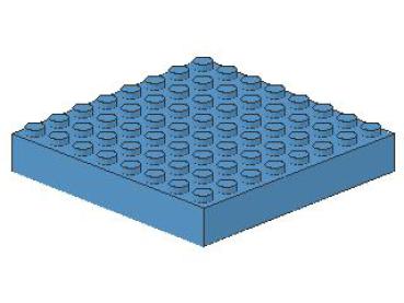 Lego Brick 8 x 8 x 1 (4201) medium blue