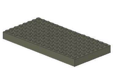 Lego Brick 8 x 16 x 1 (4204) dark gray