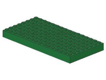 Lego Brick 8 x 16 x 1 (4204) green