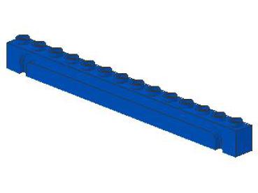Lego Brick, modified 1 x 14 x 1 (4217) blue