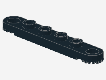 Lego Technic Plate 1 x 6 (4262) black