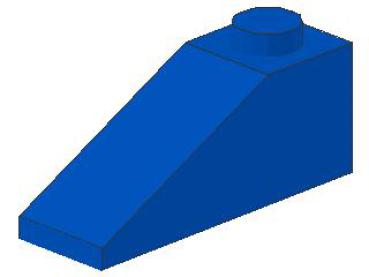 Lego Slope Stone 33° 3 x 1 x 1 (4286) blue