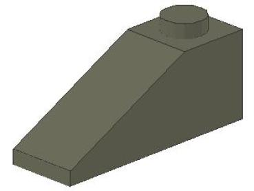 Lego Slope Stone 33° 3 x 1 x 1 (4286) dark gray