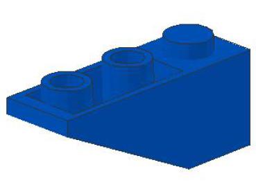 Lego Schrägstein, invers 33° 3 x 1 x 1 (4287) blau