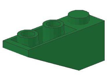 Lego Schrägstein, invers 33° 3 x 1 x 1 (4287) grün