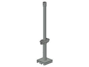 Lego Boat Mast 2 x 2 x 9 2/3 (4318) light gray