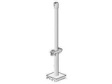 Lego Boot Mast 2 x 2 x 9 2/3 (4318) weiß