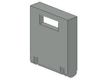 Lego Box Door (4346) light gray