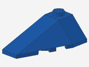 Lego Wedge, left 4 x 2 (43710) blue