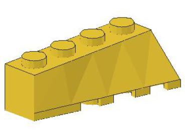 Lego Keil, schräg, links 4 x 2 ( 43721) gelb