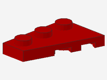 Lego Wedge Plate 3 x 2 (43723) red