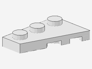 Lego Wedge Plate 3 x 2 (43723) white