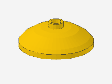 Lego Dish 3 x 3, inverse (43898) yellow