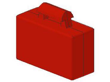 Lego Minifigure Suitcase (4449) red