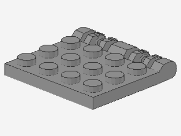 Lego Scharnier Platte 3 x 4 (44570) hell bläulich grau