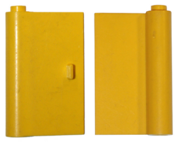 Lego Door 1 x 3 x 4 (445a) left, yellow