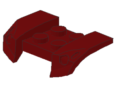 Lego Kotflügel 2 x 4 (44674) dunkel rot