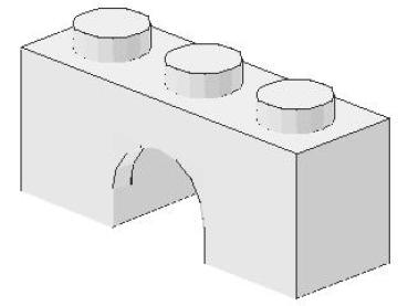 8 Lego Bogensteine 1x3x1 neu-hellgrau Bogen Brücken NEU 4490 