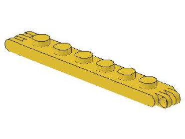 Lego Scharnier Platte 1 x 6 (4504) gelb