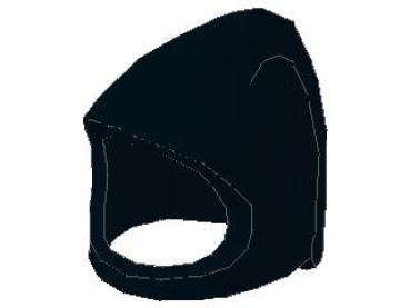 Lego Minifigur Bauerhaube (4505) schwarz