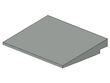 Lego Slope Stone 10° 6 x 8 x 1 (4515) light gray