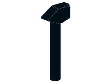 Lego Minifigure Hammer (4522) black