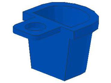 Lego Minifigure Back Basket, blue