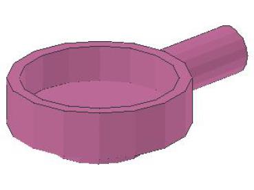 Lego Minifigure Frying Pan (4528) dark pink