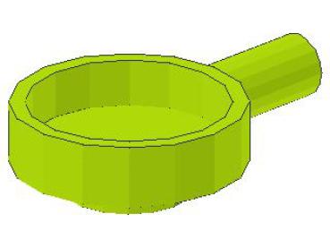 Lego Minifigure Frying Pan (4528) lime