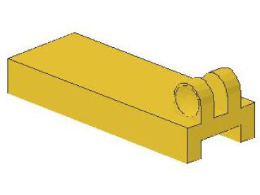 Lego Hinge Tile 1 x 2 1/2 (4531) yellow