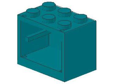 Lego Schrank 2 x 3 x 2 (4532a) dunkel türkis