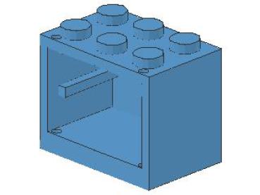 Lego Schrank 2 x 3 x 2 (4532a) mittel blau