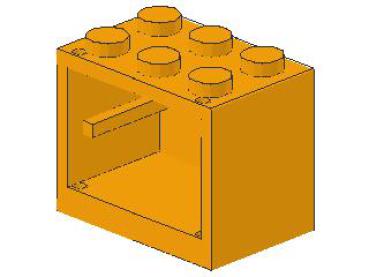 Lego Schrank 2 x 3 x 2 (4532a) mittel orange