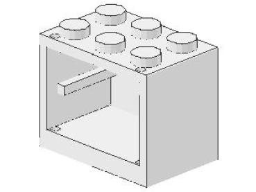 Lego Schrank 2 x 3 x 2 (4532a) weiß