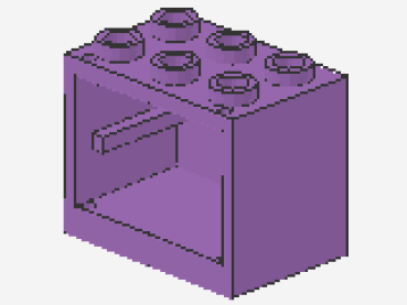 Lego Cupboard 2 x 3 x 2 (4532b) medium lavender