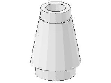 Lego Cone 1 x 1 (4589b) white