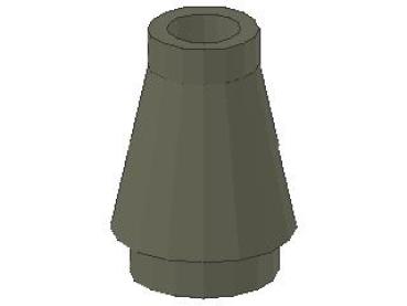 Lego Cone 1 x 1 (4589) dark gray