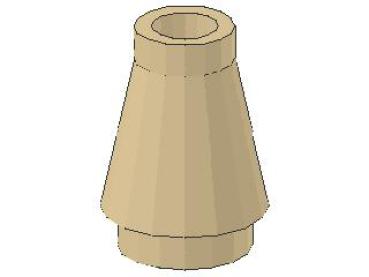 Lego Cone 1 x 1 (4589) tan