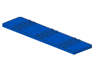 Lego Platte, modifiziert 4 x 16 (4607) blau