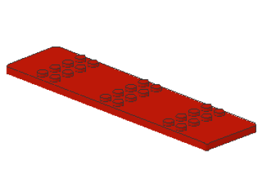 Lego Platte, modifiziert 4 x 16 (4607) rot