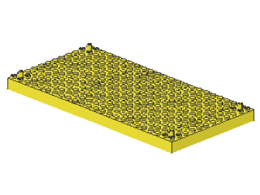 Lego Stein, modifiziert 12 x 24 (47116) leuchtend hell gelb