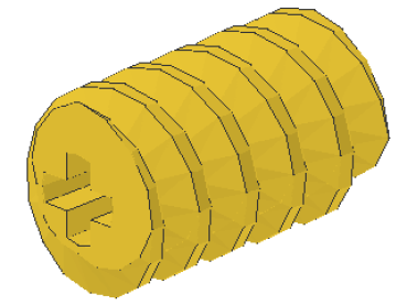 Lego Technic Schneckenschraube, gelb