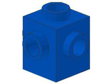 Lego Brick, modified 1 x 1 x 1 (4733) blue