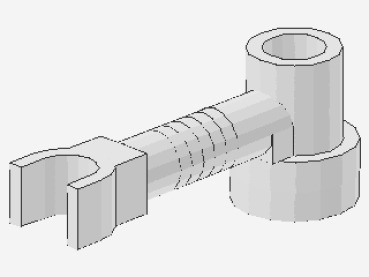 Lego Stange 1 x 3 (4735) Roboter Arm, weiß