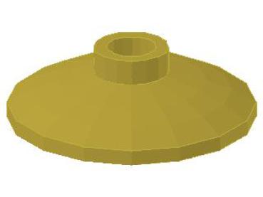 Lego Dish 2 x 2, inverse (4740) chrome gold
